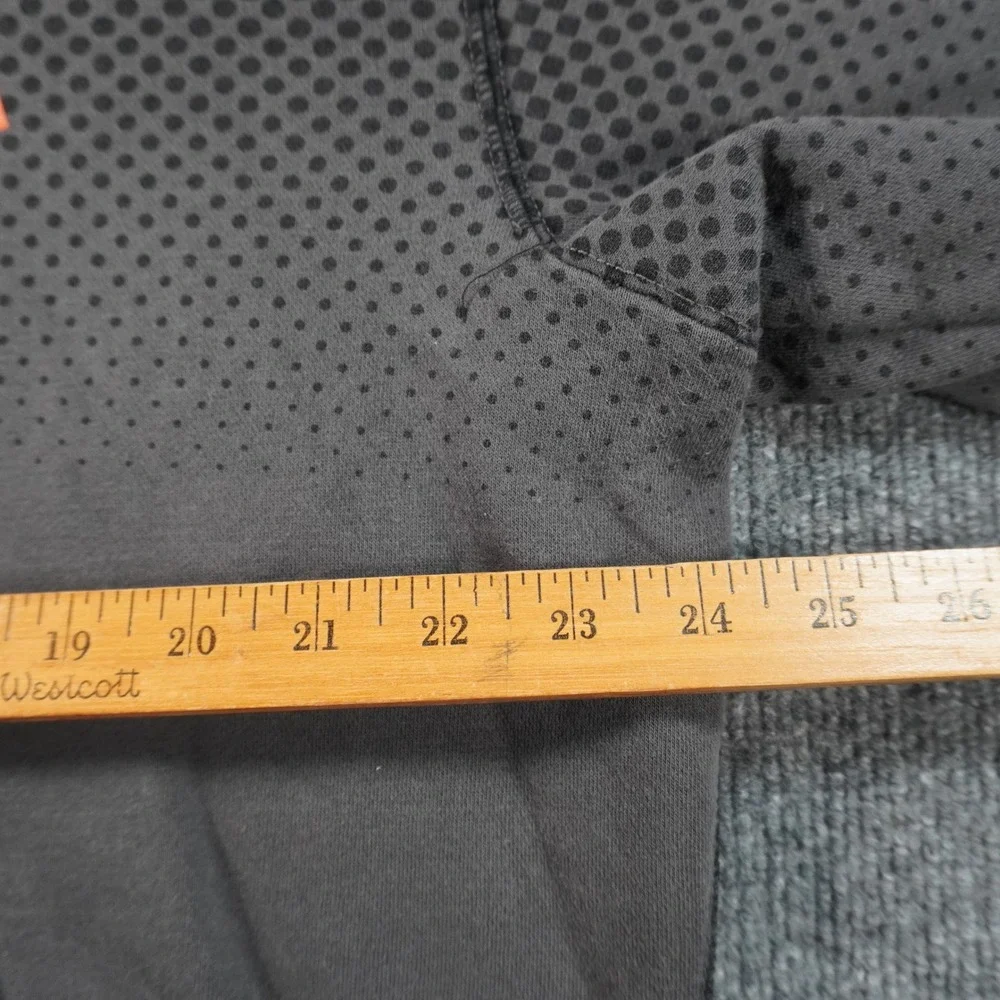 Nike Full Zip Hoodie Mens Large Black Just Do It Gradient Dot Fleece Sweatshirt